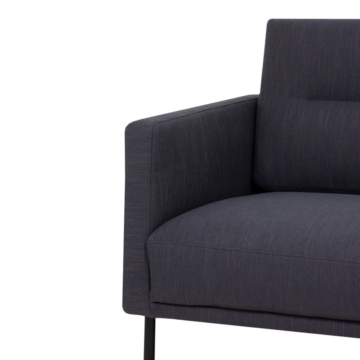 Woolwich Chaiselongue Sofa (RH) - Anthracite , Black Legs | Chaise longue Sofa | Sofa