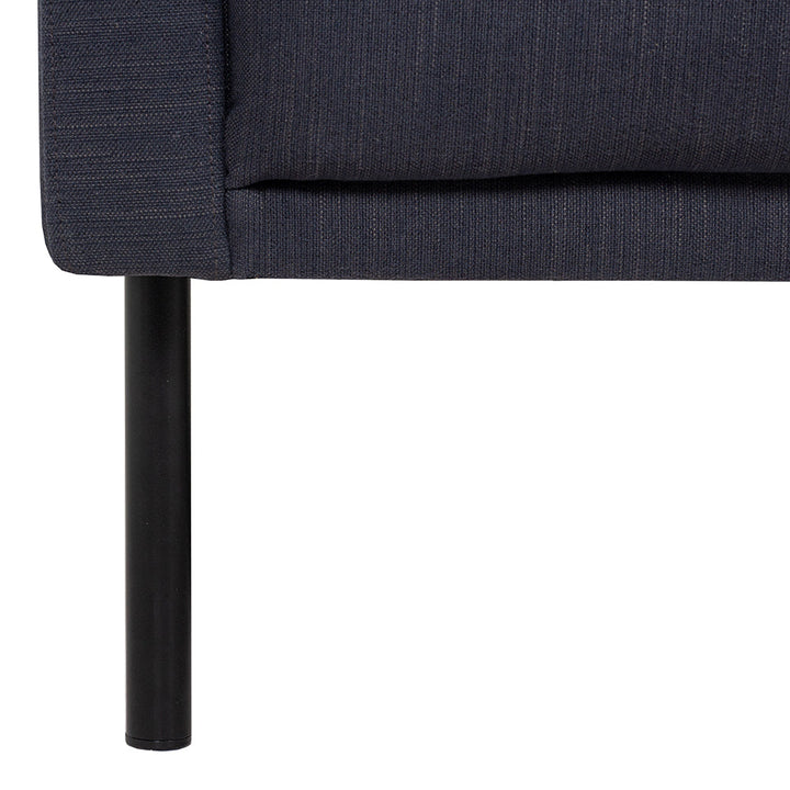 Woolwich Chaiselongue Sofa (RH) - Anthracite , Black Legs | Chaise longue Sofa | Sofa