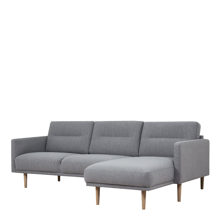 Woolwich Chaiselongue Sofa (RH) - Grey, Oak Legs | Chaise longue Sofa | Sofa