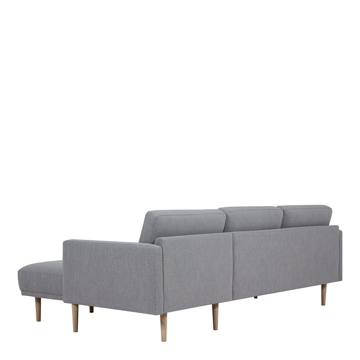 Woolwich Chaiselongue Sofa (RH) - Grey, Oak Legs | Chaise longue Sofa | Sofa