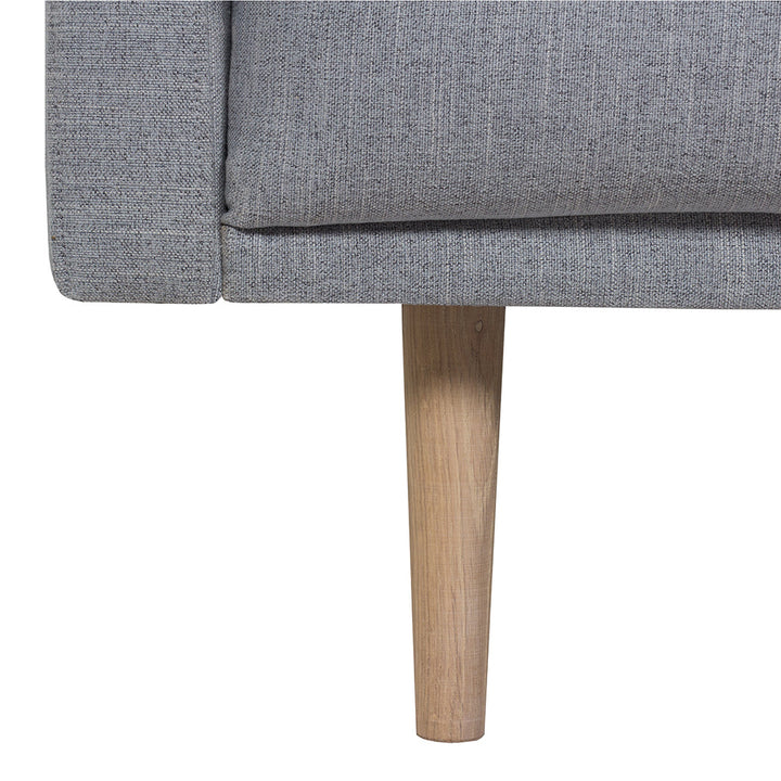 Woolwich Chaiselongue Sofa (RH) - Grey, Oak Legs | Chaise longue Sofa | Sofa