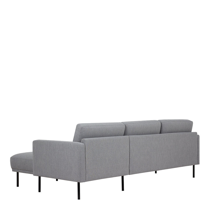 Woolwich Chaiselongue Sofa (RH) - Grey, Black Legs | Chaise longue Sofa | Sofa