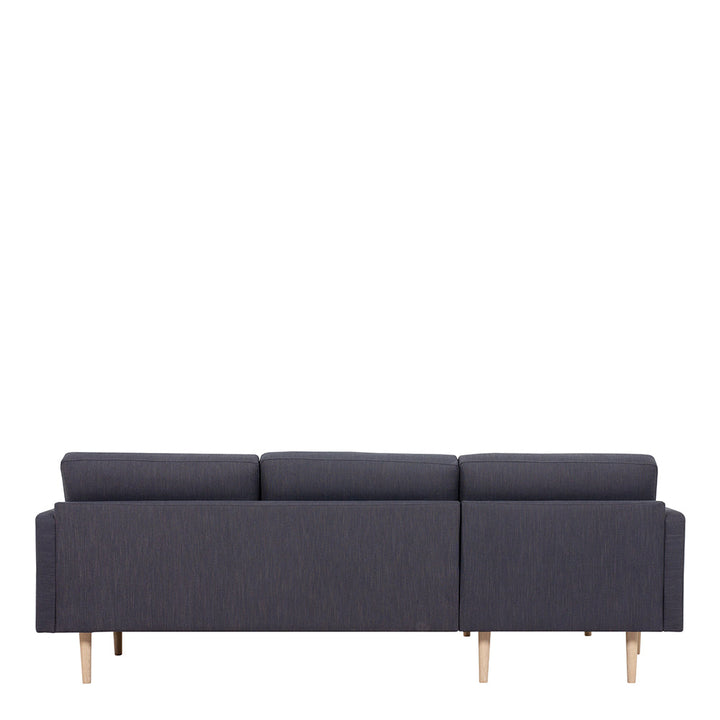 Woolwich Chaiselongue Sofa  (LH) - Anthracite, Oak Legs | Chaise longue Sofa | Sofa