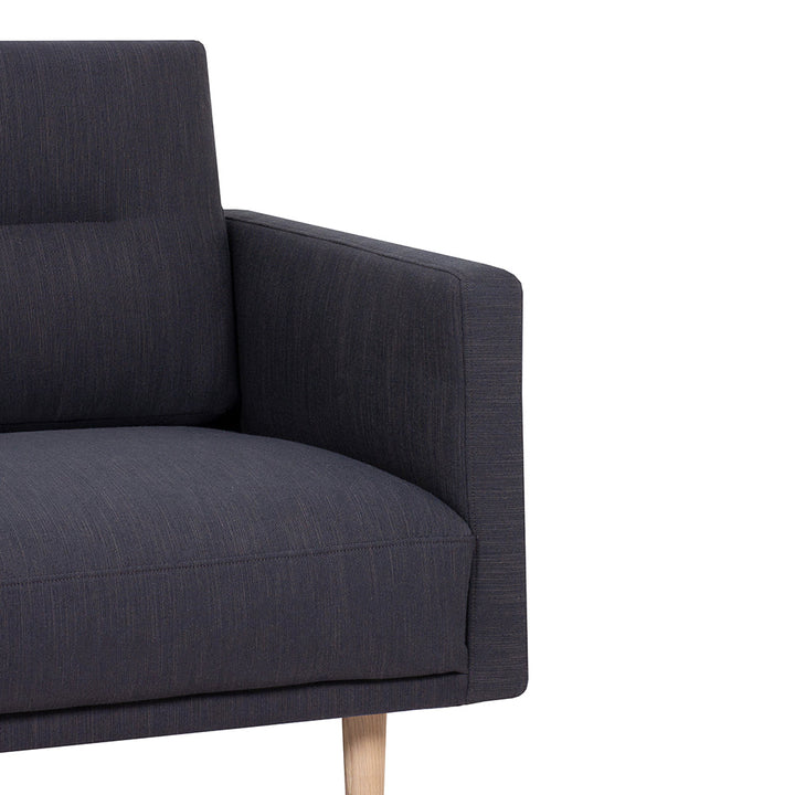 Woolwich Chaiselongue Sofa  (LH) - Anthracite, Oak Legs | Chaise longue Sofa | Sofa