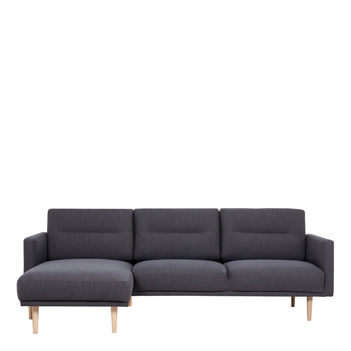 Woolwich Chaiselongue Sofa  (LH) - Anthracite, Oak Legs | Chaise longue Sofa | Sofa