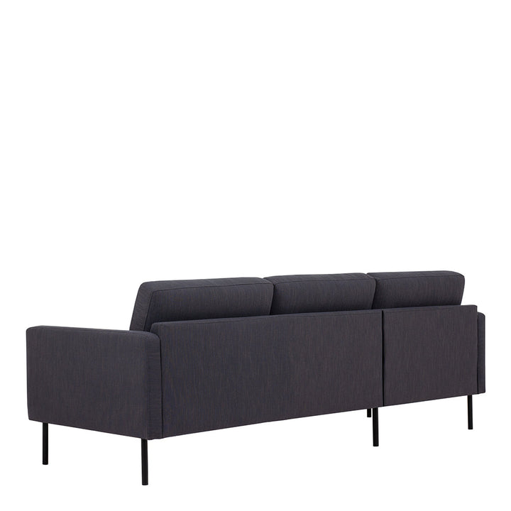 Woolwich Chaiselongue Sofa (LH) - Anthracite , Black Legs | Chaise longue Sofa | Sofa
