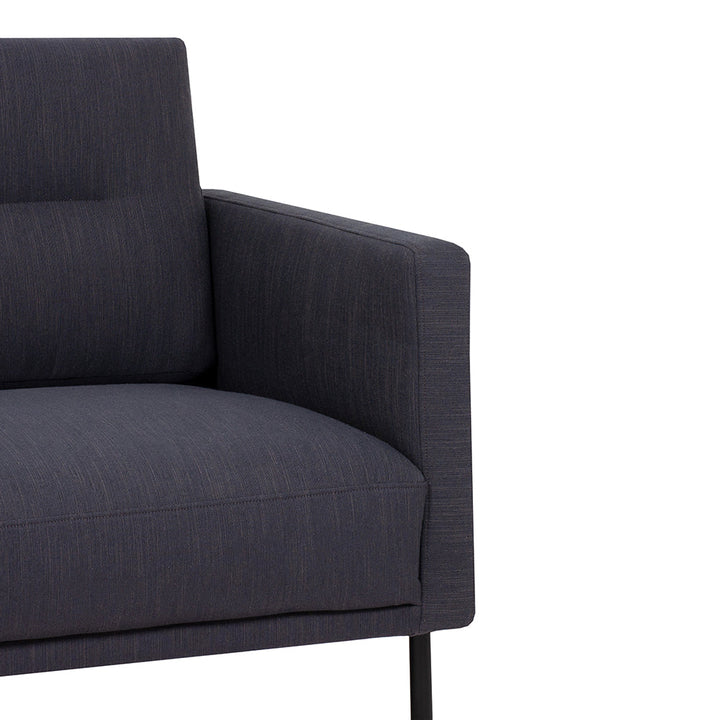 Woolwich Chaiselongue Sofa (LH) - Anthracite , Black Legs | Chaise longue Sofa | Sofa