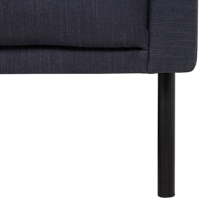 Woolwich Chaiselongue Sofa (LH) - Anthracite , Black Legs | Chaise longue Sofa | Sofa