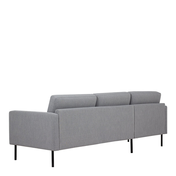 Woolwich Chaiselongue Sofa (LH) - Grey , Black Legs | Chaise longue Sofa | Sofa