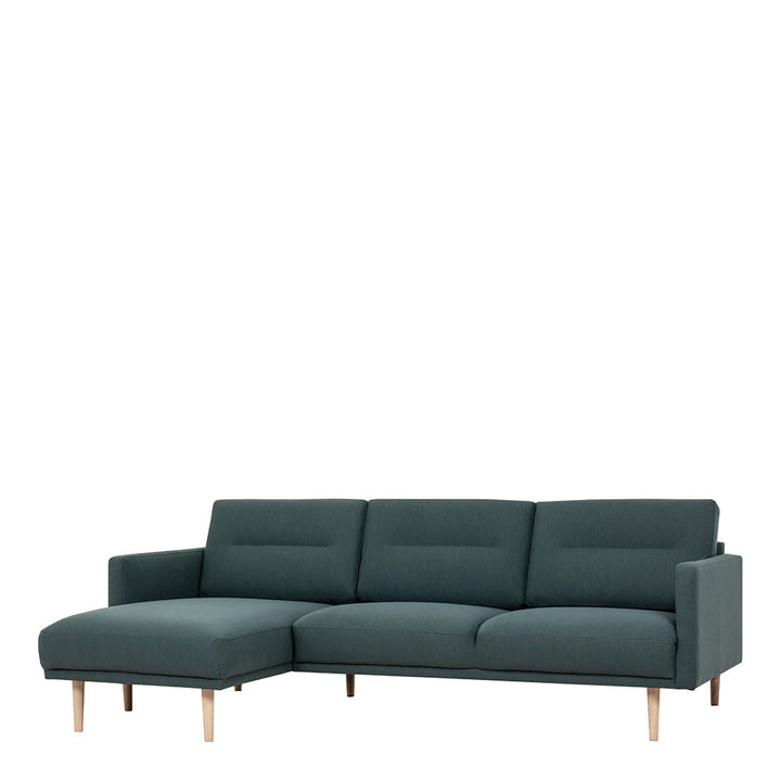 Woolwich Chaiselongue Sofa  (LH) - Dark Green, Oak Legs | Chaise longue Sofa | Sofa