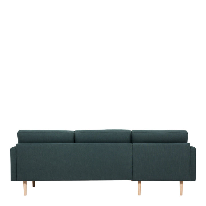 Woolwich Chaiselongue Sofa  (LH) - Dark Green, Oak Legs | Chaise longue Sofa | Sofa