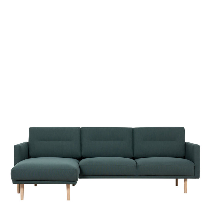 Woolwich Chaiselongue Sofa  (LH) - Dark Green, Oak Legs | Chaise longue Sofa | Sofa