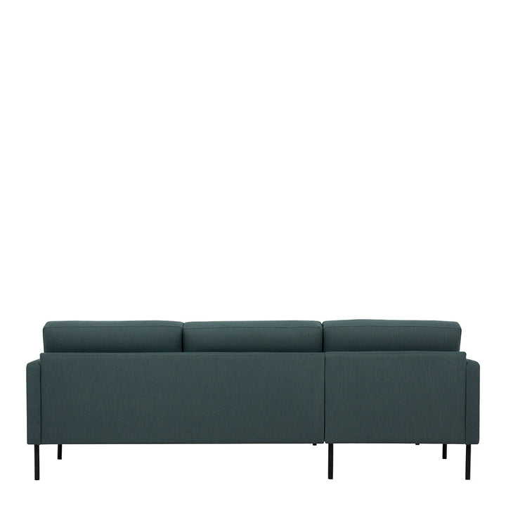 Woolwich Chaiselongue Sofa (LH) - Dark Green , Black Legs | Chaise longue Sofa | Sofa